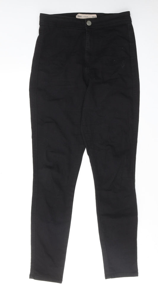 ASOS Womens Black Cotton Skinny Jeans Size 28 in L32 in Regular Zip
