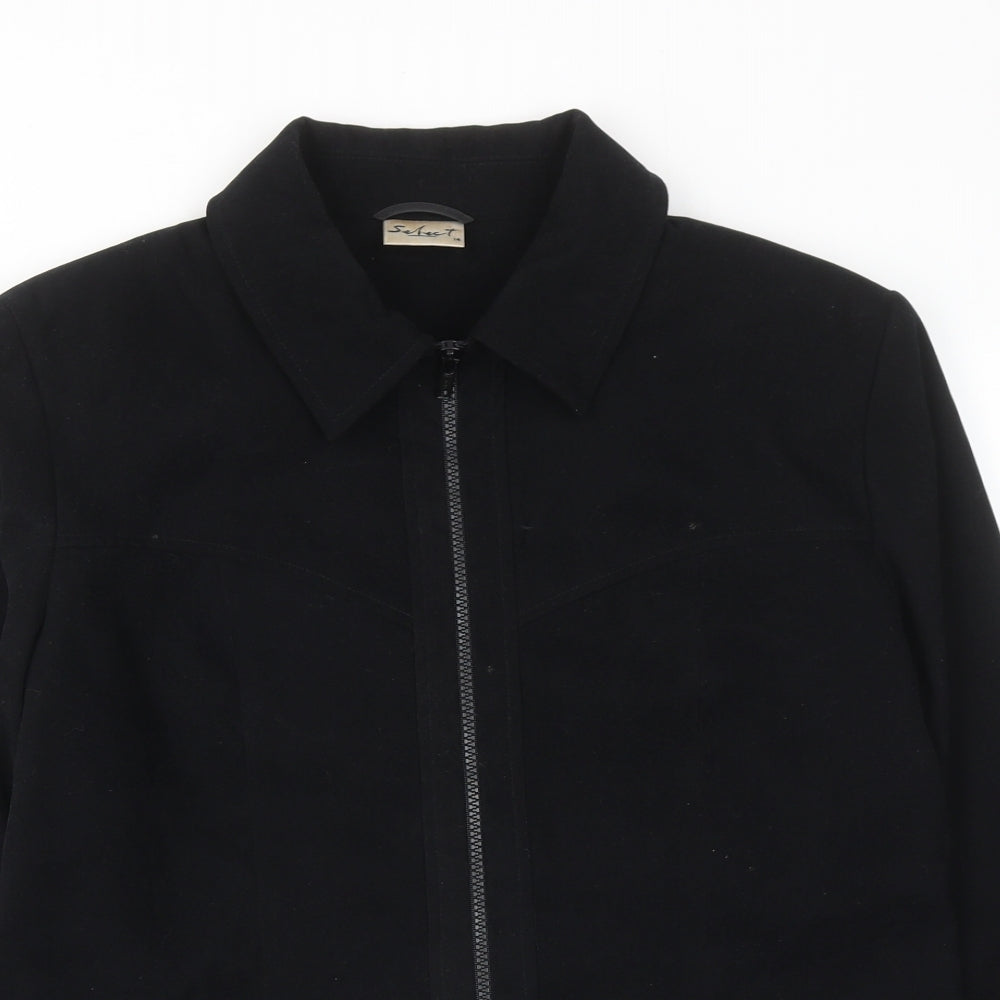 Select Womens Black Jacket Size 14 Zip