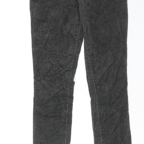 Seasalt Womens Green Cotton Trousers Size 8 L29 in Regular Zip