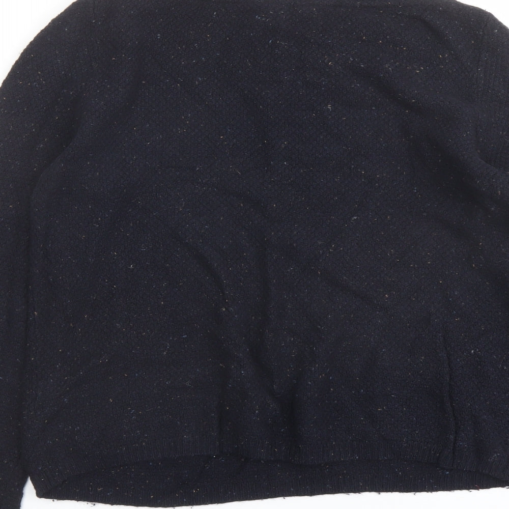 Fat Face Womens Blue Round Neck Cotton Pullover Jumper Size 12