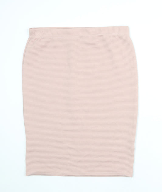 Select Womens Pink Polyester Bandage Skirt Size 16