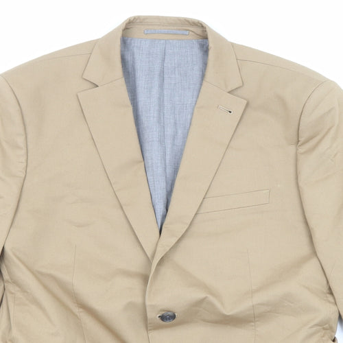 NEXT Mens Beige Cotton Jacket Blazer Size 42 Regular