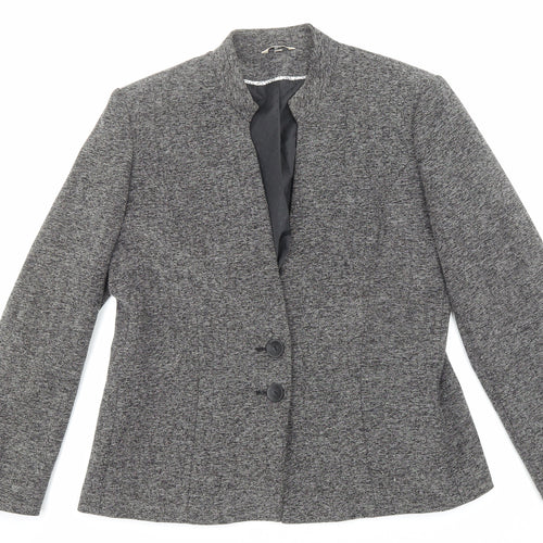 Klass Womens Grey Jacket Blazer Size 16 Button