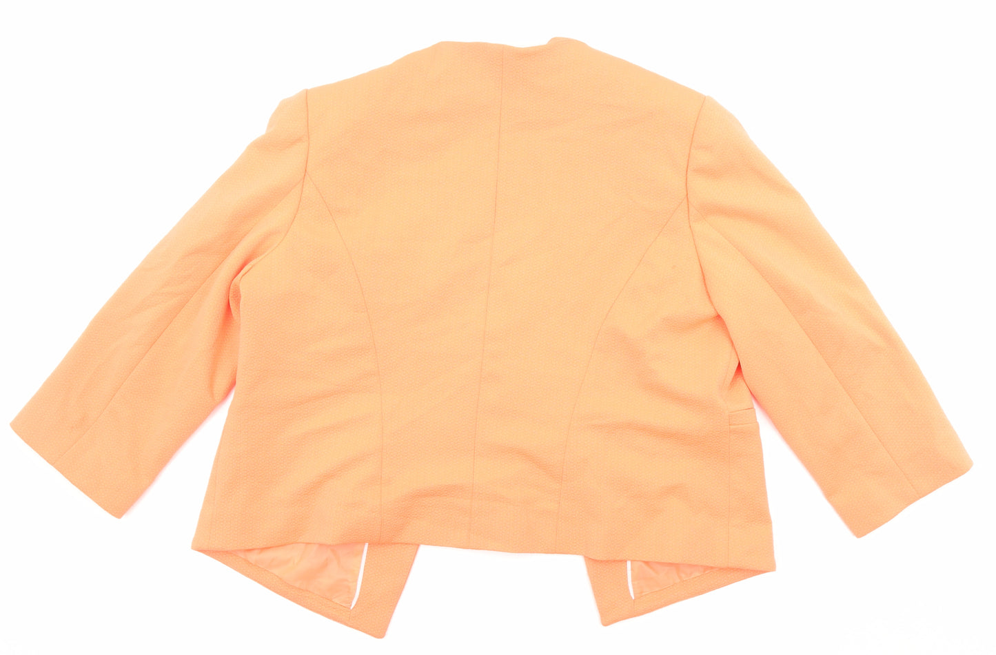 Principles Womens Orange Jacket Blazer Size 18