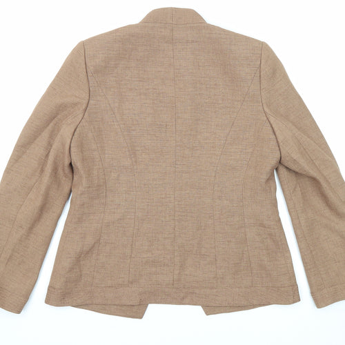 Jacques Vert Womens Beige Jacket Blazer Size 12 Button