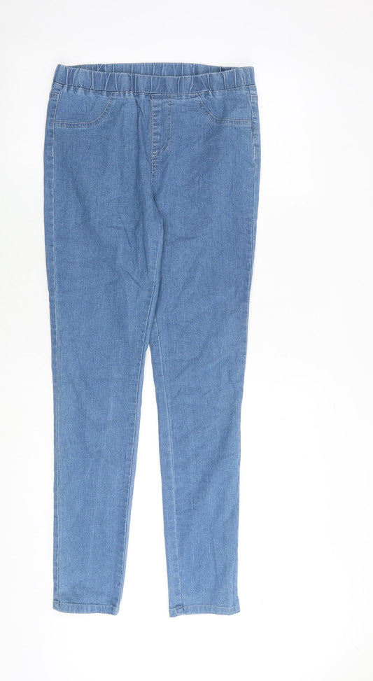 Avon Womens Blue Cotton Jegging Jeans Size 10 L30 in Regular