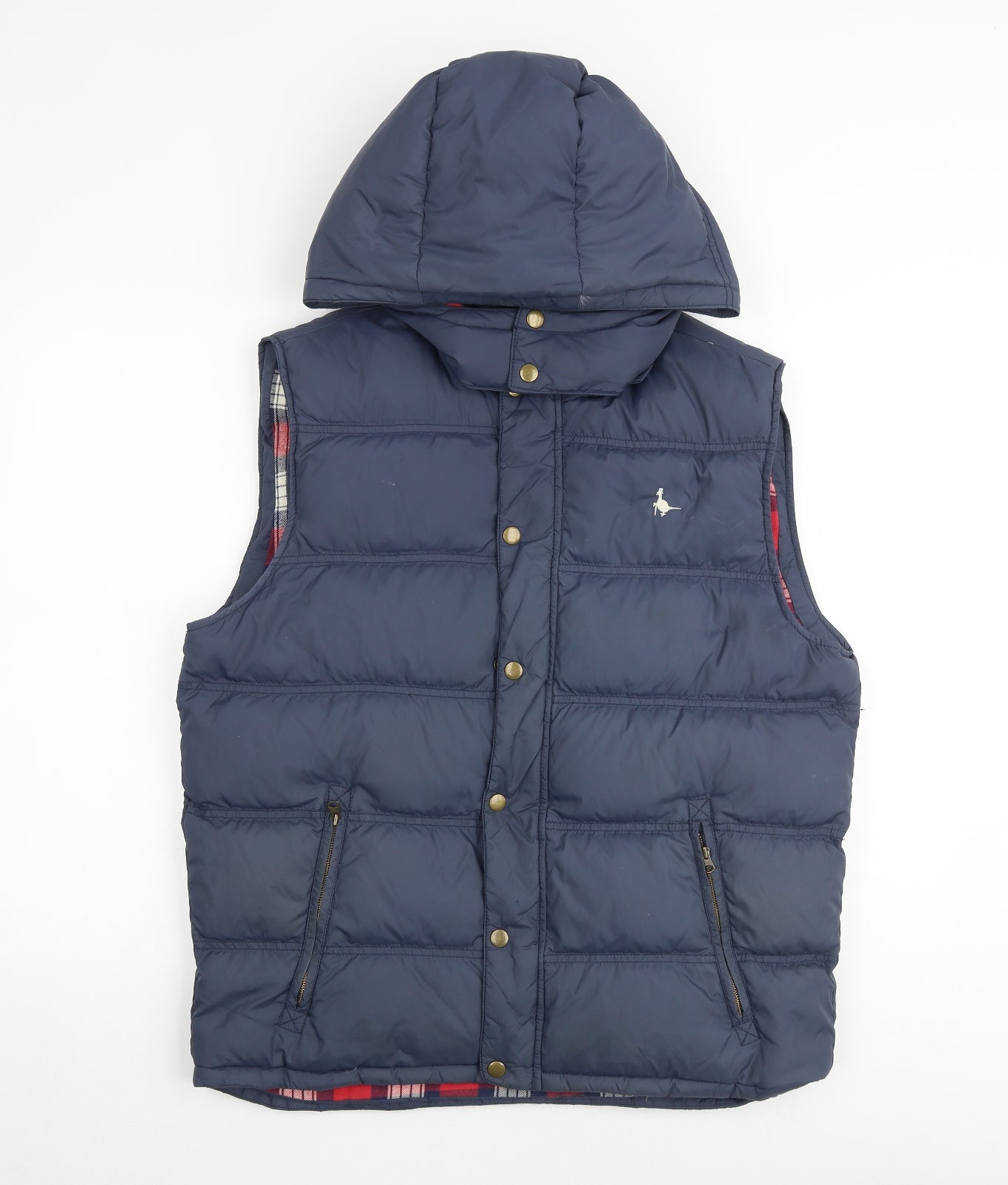 Jack Wills Mens Blue Gilet Jacket Size L Zip