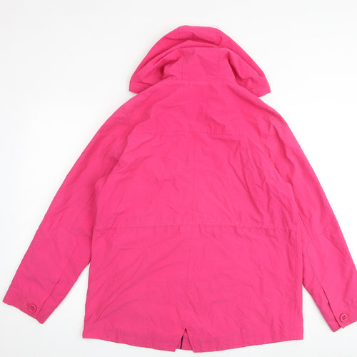 Marks and Spencer Womens Pink Jacket Size 14 Button