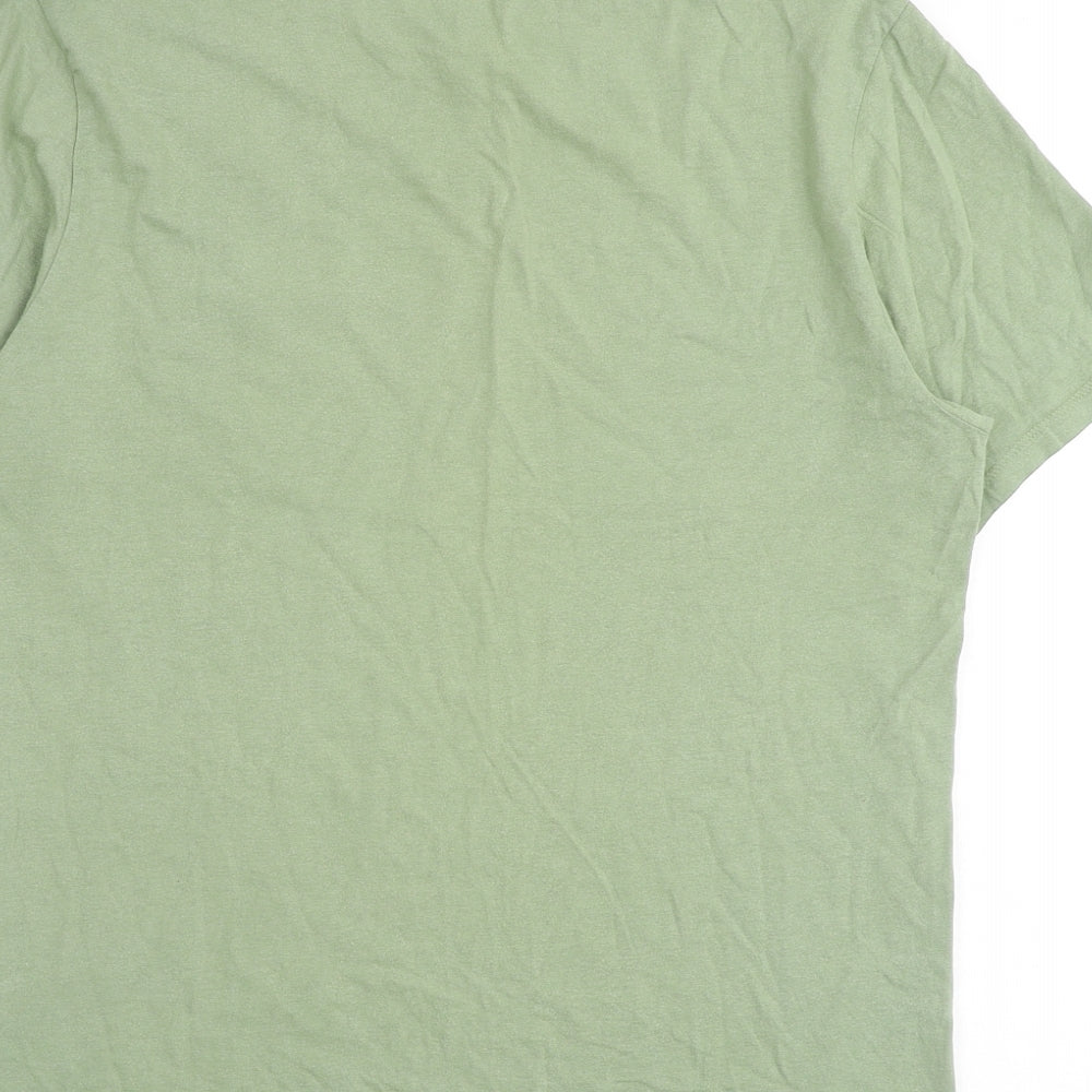 Levi's Mens Green Cotton T-Shirt Size M Round Neck