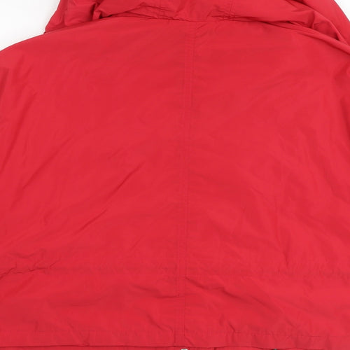 Marks and Spencer Womens Red Jacket Size 16 Zip
