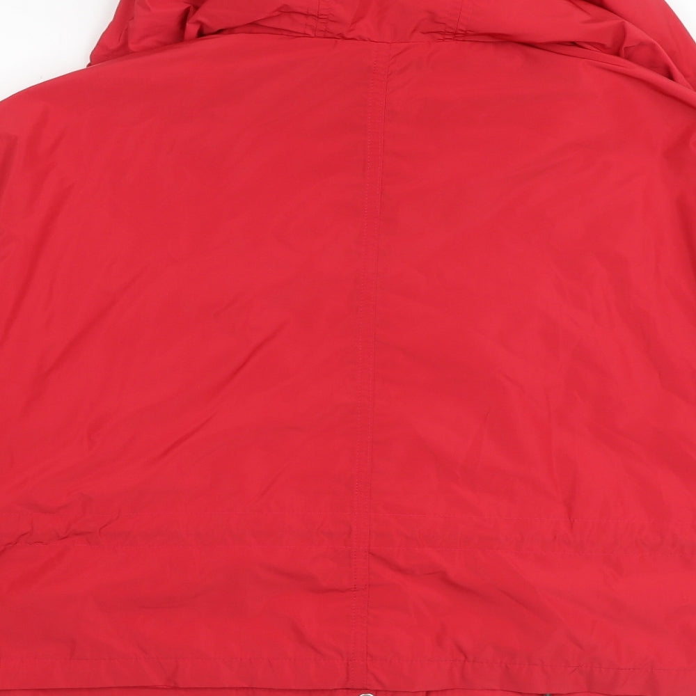Marks and Spencer Womens Red Jacket Size 16 Zip