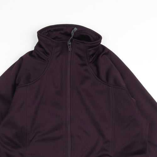 Mountain Life Womens Purple Windbreaker Jacket Size 14 Zip