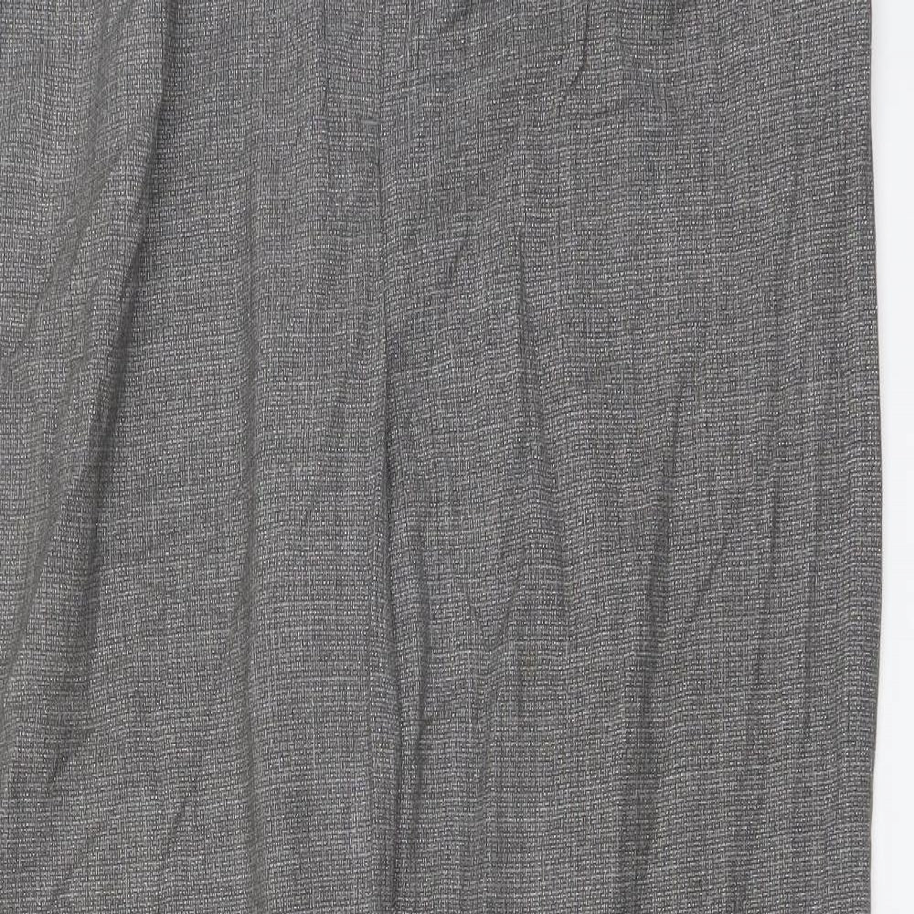 So Fabulous Womens Grey Polyester Carrot Trousers Size 18 L27 in Regular