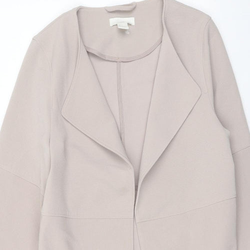 H&M Womens Beige Overcoat Coat Size 6