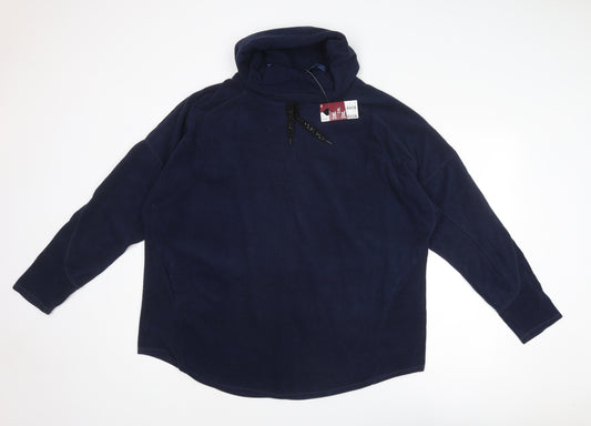 DECATHLON Mens Blue Polyester Pullover Sweatshirt Size 2XL
