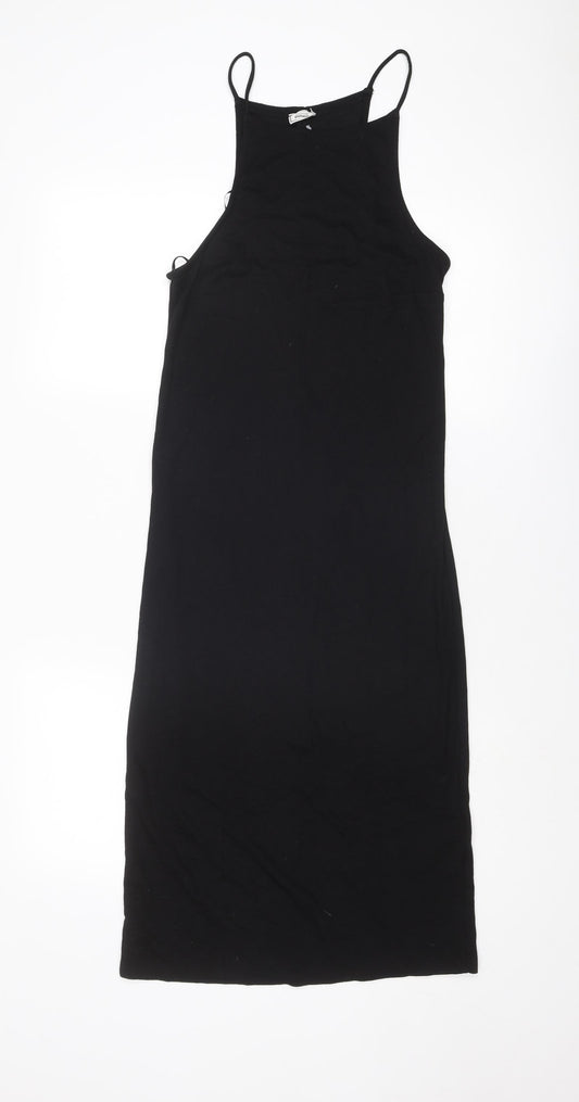 Pimkie Womens Black Polyester Tank Dress Size M Round Neck Pullover