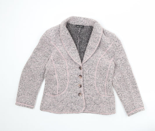 Gerry Weber Womens Pink Jacket Blazer Size 14 Button