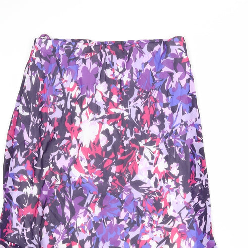 Emma Blake Womens Multicoloured Geometric Polyester A-Line Skirt Size 12 Regular Pull On