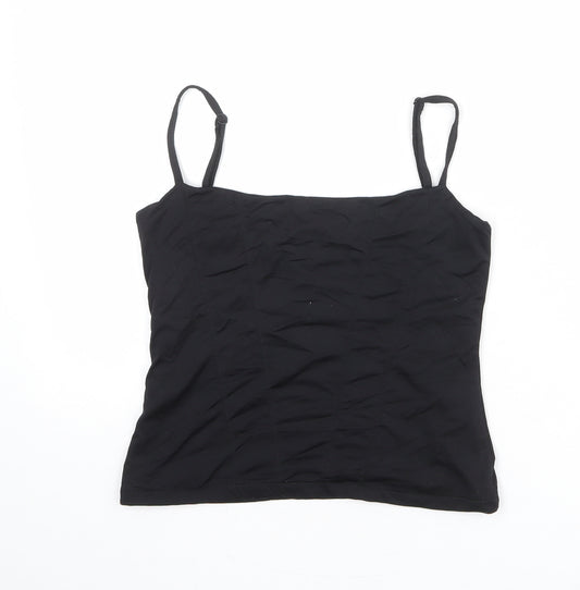 Karen Millen Womens Black Polyester Camisole Tank Size M Square Neck