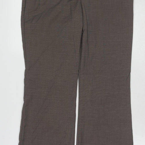 NEXT Womens Grey Polyester Dress Pants Trousers Size 8 L30 in Regular Zip