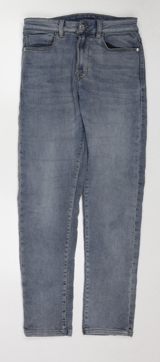 NEXT Mens Blue Cotton Straight Jeans Size 30 in L30 in Slim Zip