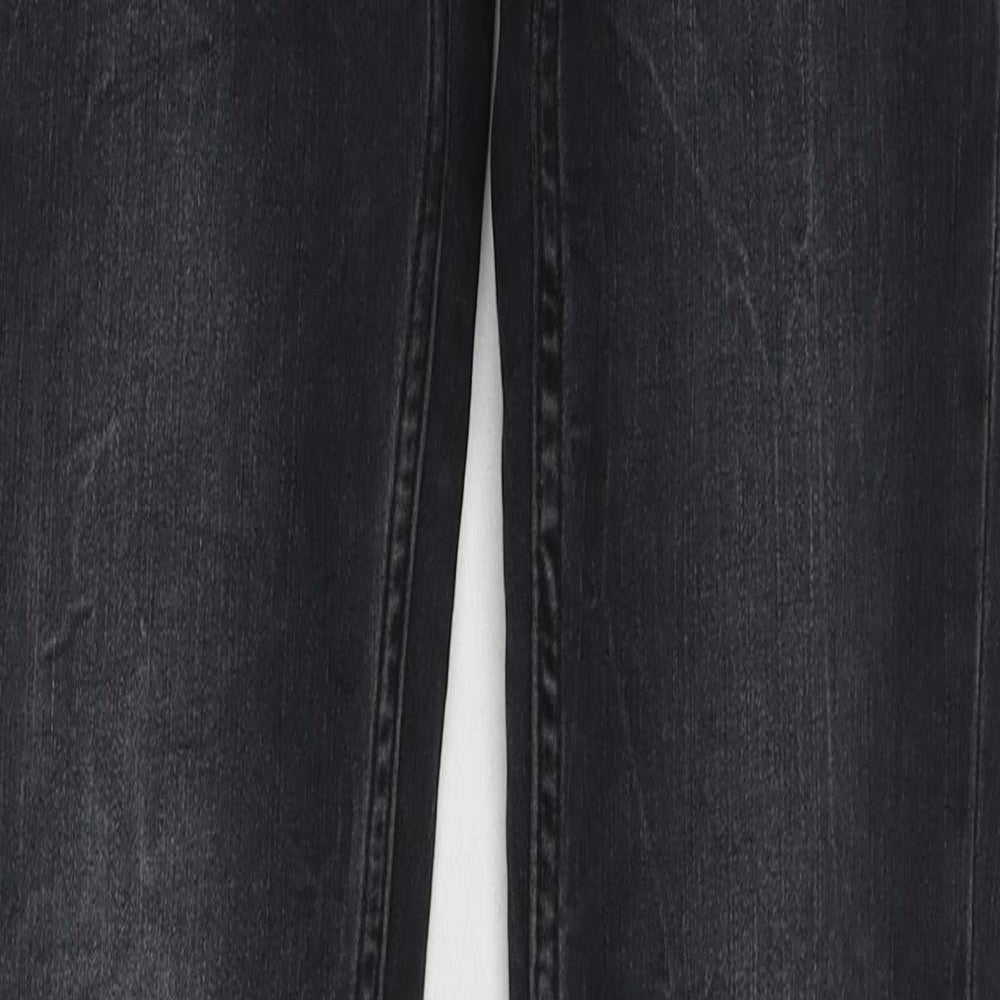 Zara Womens Black Cotton Skinny Jeans Size 10 L30 in Regular Zip