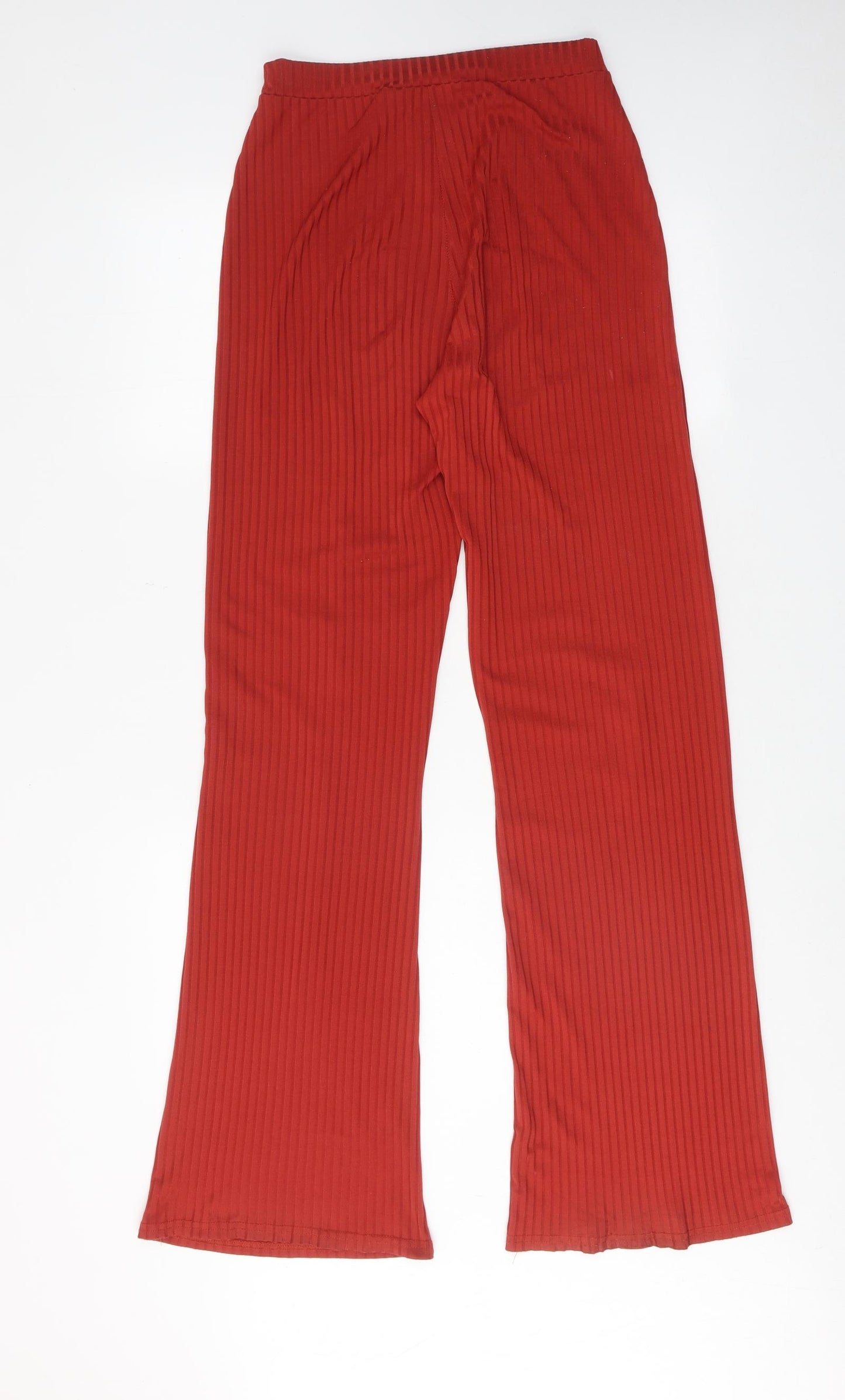 COLLUSION Womens Red Polyester Jogger Trousers Size 8 L33 in Regular