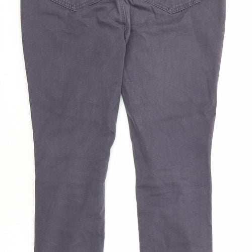 TU Womens Purple Cotton Skinny Jeans Size 10 L27 in Regular Zip
