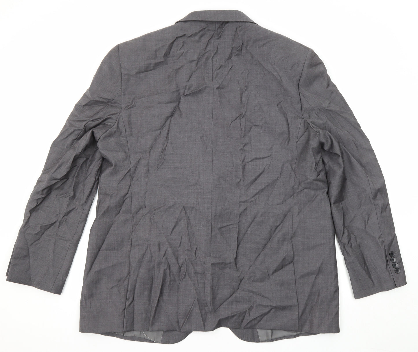 Autograph Mens Grey Polyester Jacket Suit Jacket Size 46 Regular