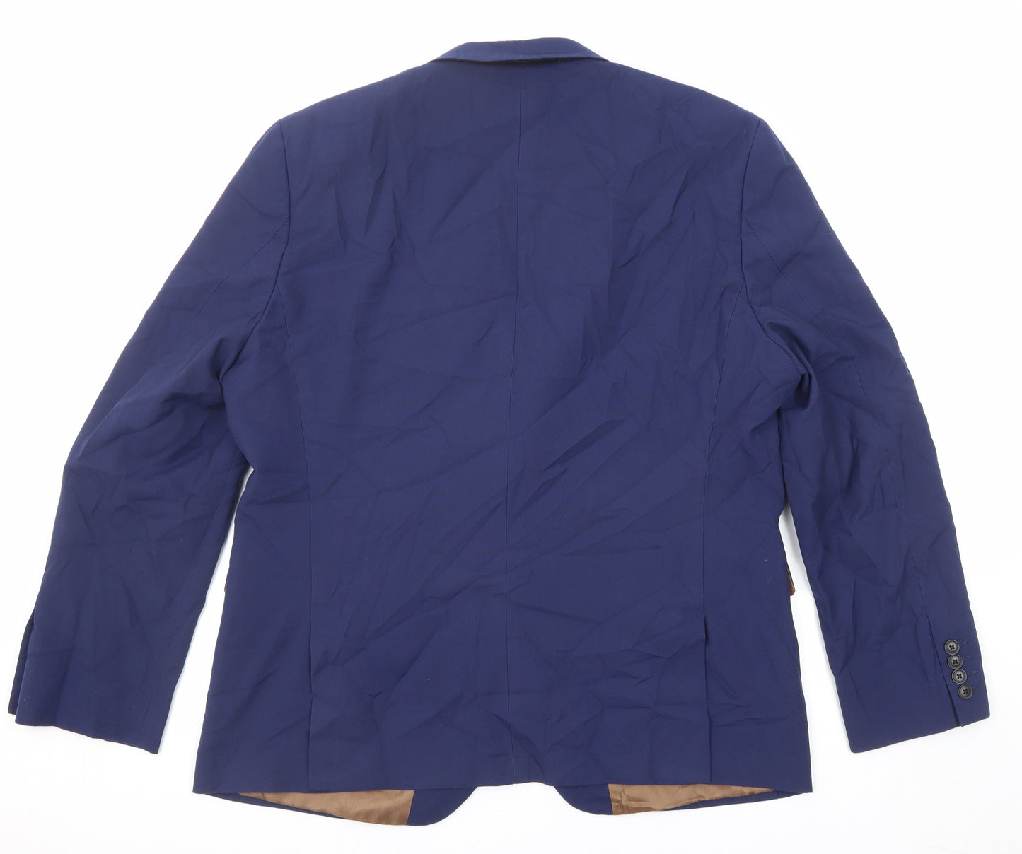 NEXT Mens Blue Polyester Jacket Suit Jacket Size 46 Regular