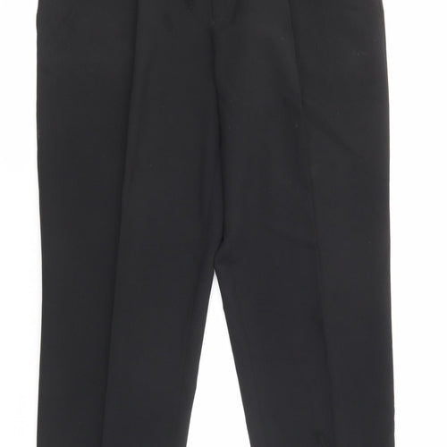 Farah Mens Black Polyester Dress Pants Trousers Size 36 in L31 in Regular Zip