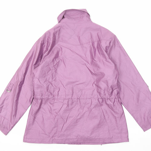 Finesse Womens Purple Jacket Size 12 Zip