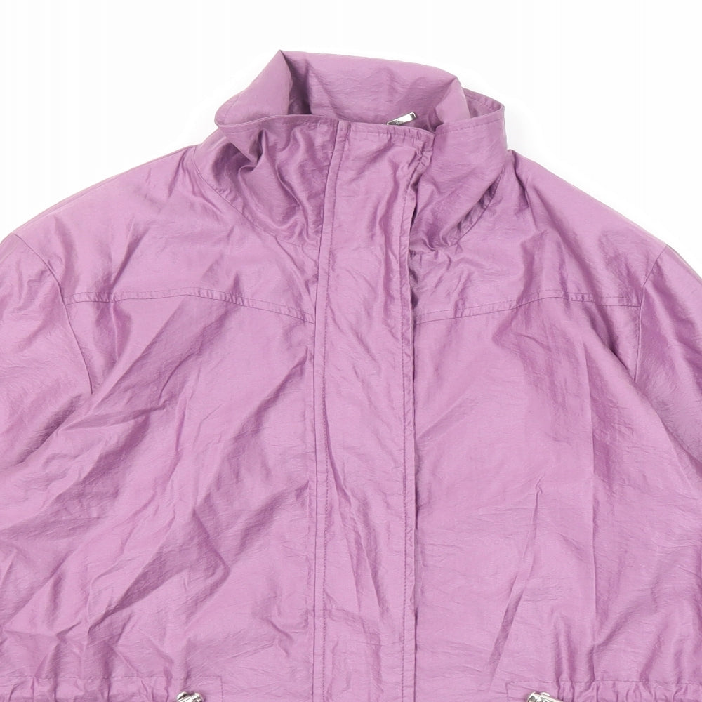 Finesse Womens Purple Jacket Size 12 Zip