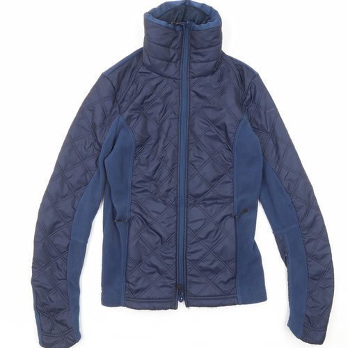 DECATHLON Womens Blue Windbreaker Jacket Size XS Zip