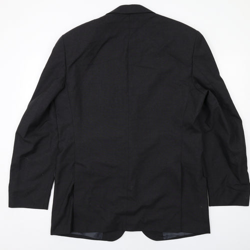 Rex Mens Grey Polyester Jacket Suit Jacket Size 44 Regular