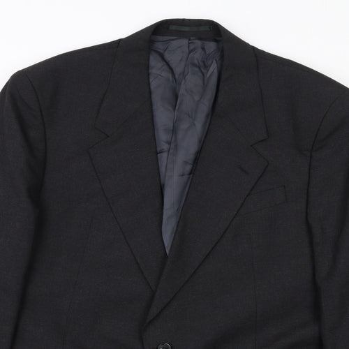 Rex Mens Grey Polyester Jacket Suit Jacket Size 44 Regular