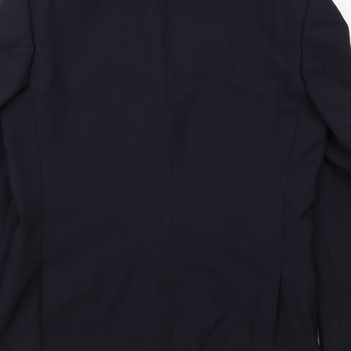 Tom English Mens Blue Wool Jacket Suit Jacket Size 38 Regular