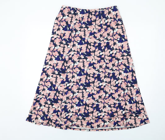 Eastex Womens Multicoloured Floral Viscose A-Line Skirt Size 10