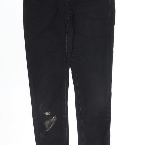 Levi's Womens Black Cotton Skinny Jeans Size 26 in L32 in Extra-Slim Zip