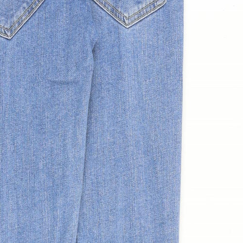 French Connection Mens Blue Cotton Straight Jeans Size 30 in L33 in Slim Button