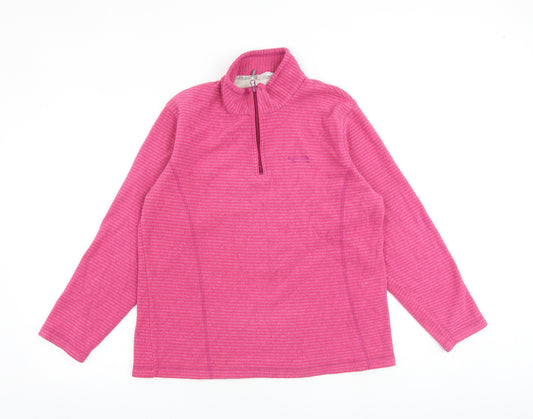 Regatta Womens Pink Polyester Pullover Sweatshirt Size 16 Zip