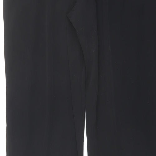 ASOS Womens Black Polyester Trousers Size 10 L26 in Regular Button