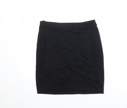 Marks and Spencer Womens Black Viscose Bandage Skirt Size 16
