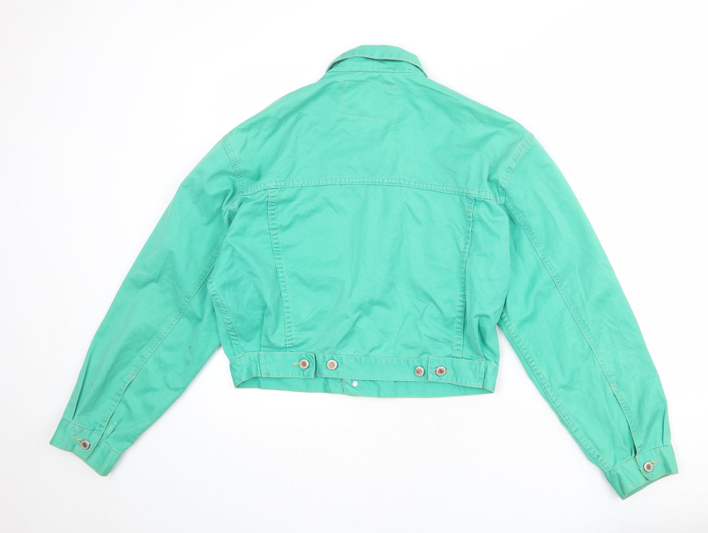 Check Up Womens Green Jacket Size L Button