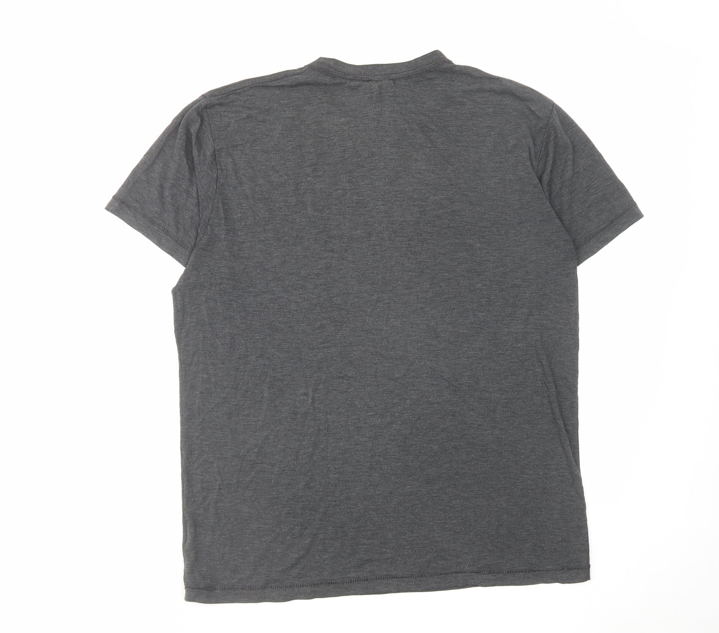 Oakley Mens Grey Polyester T-Shirt Size S Round Neck