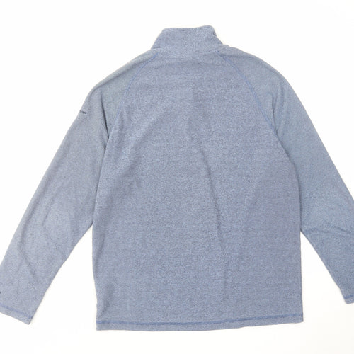 Trespass Mens Blue Striped Polyester Pullover Sweatshirt Size M