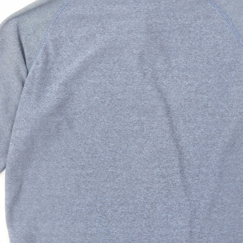 Trespass Mens Blue Striped Polyester Pullover Sweatshirt Size M