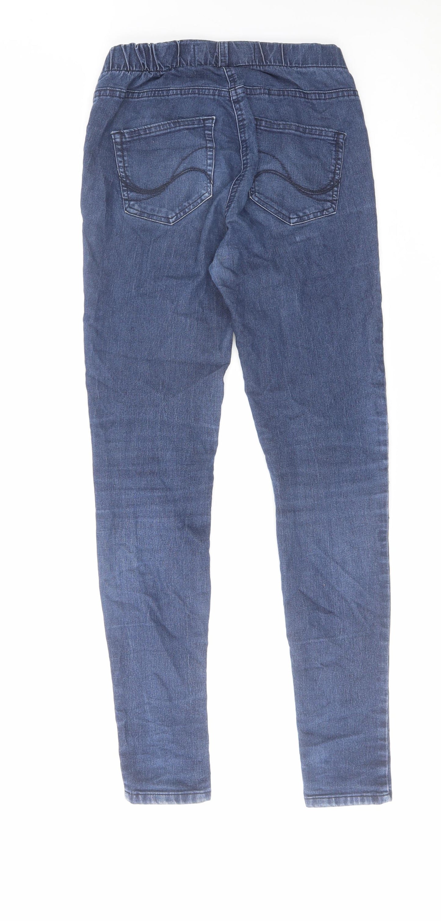 TU Womens Blue Cotton Jegging Jeans Size 10 L30 in Regular
