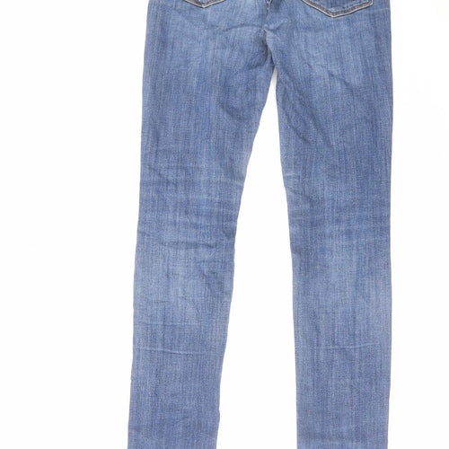 H&M Mens Blue Cotton Skinny Jeans Size 28 in L32 in Regular Zip