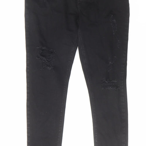 ASOS Mens Black Cotton Skinny Jeans Size 36 in L32 in Regular Zip